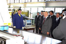 Президент Казахстана на Кентауском Трансфарматорном заводе